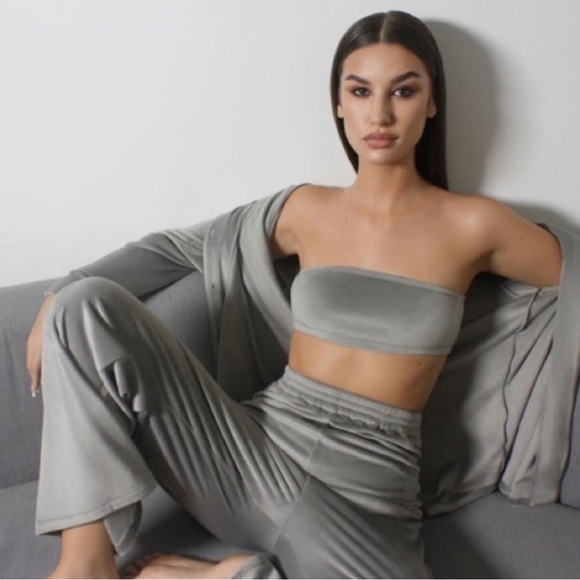 Tops - EUC Skims Velour Bandeau size L